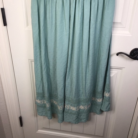 Sundance Light Teal Embroidered Dress Size Medium. - Picture 6 of 9